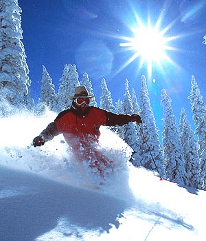 Person skiing