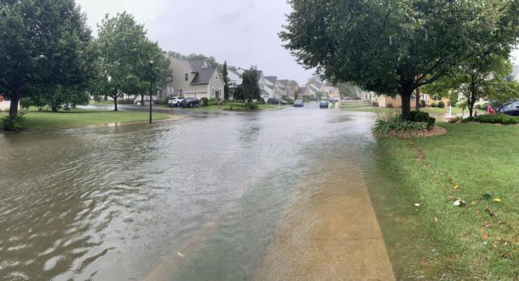 Flooded street