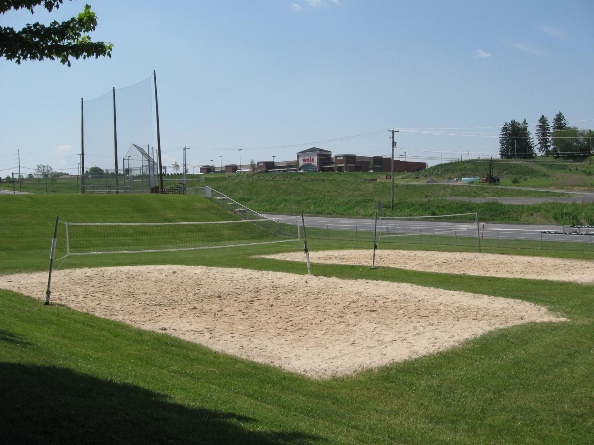 Sand volleyball courts